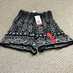 Black and White Pattern Shorts